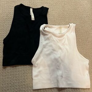 Black and White Women's Crop Tops